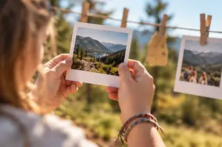 Fotografía de un paisaje de montaña realizada durante un taller creativo de fotografía